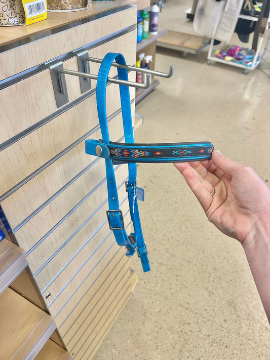 76. Arab Teal Endurance Headstall W/ Halter Snap, Taylored Tack