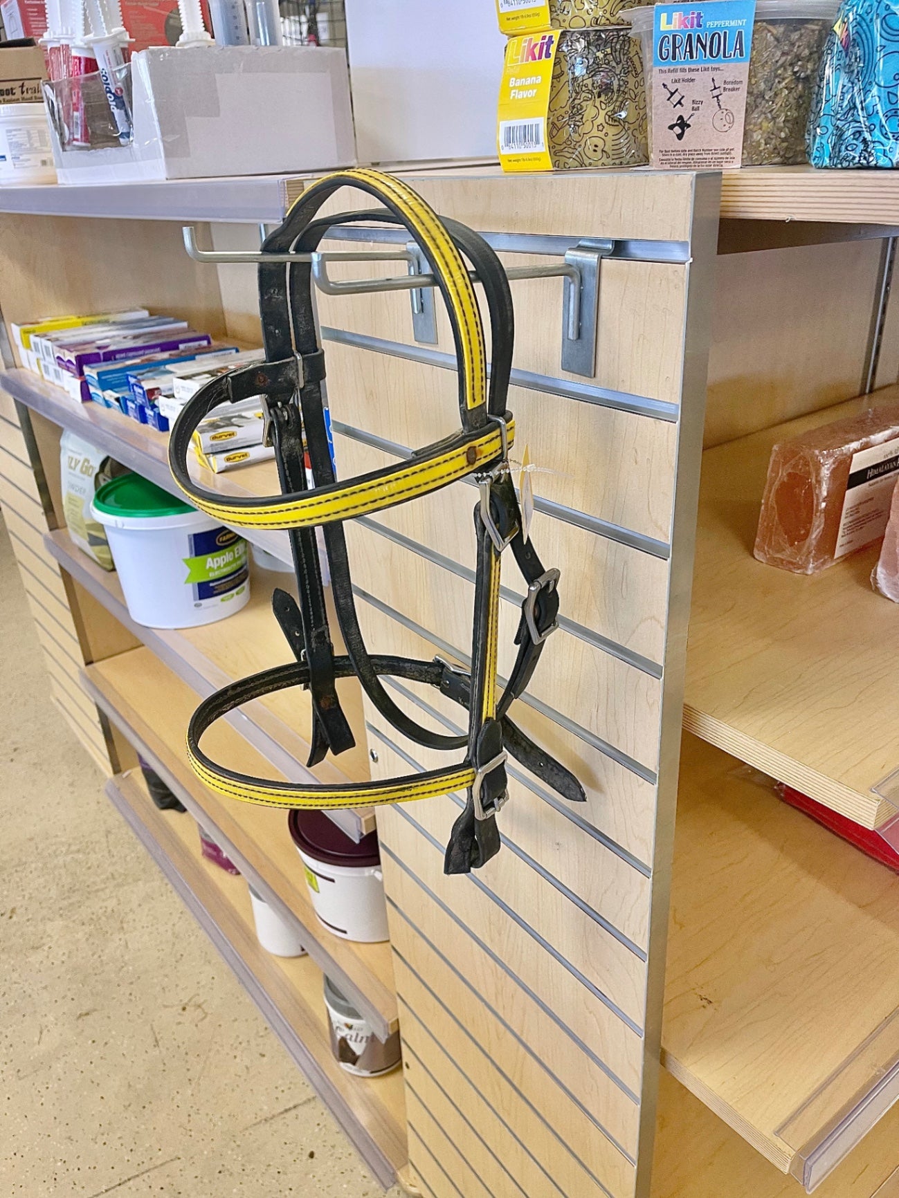 5.Black/Yellow Biothane Bridle