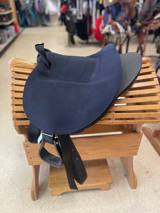 9. Black S/M Cashel bareback pad, Western Rigging