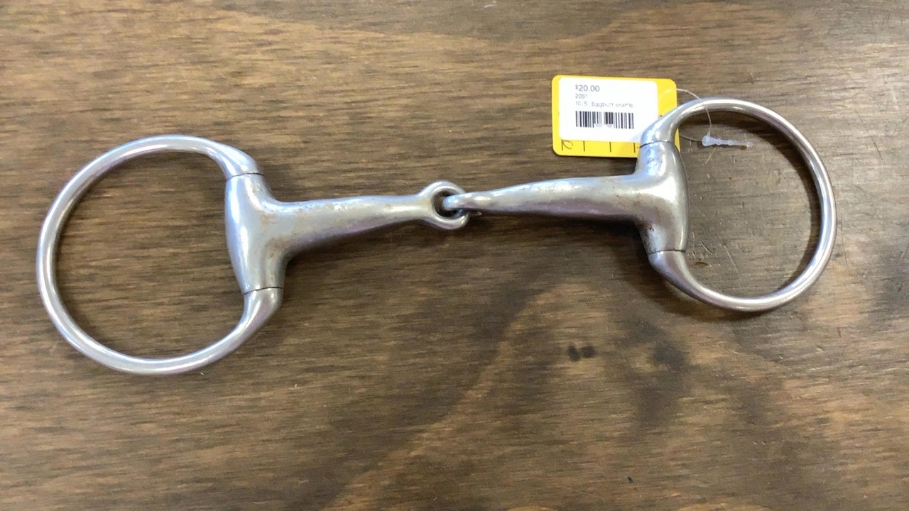 10. 5” Eggbutt snaffle