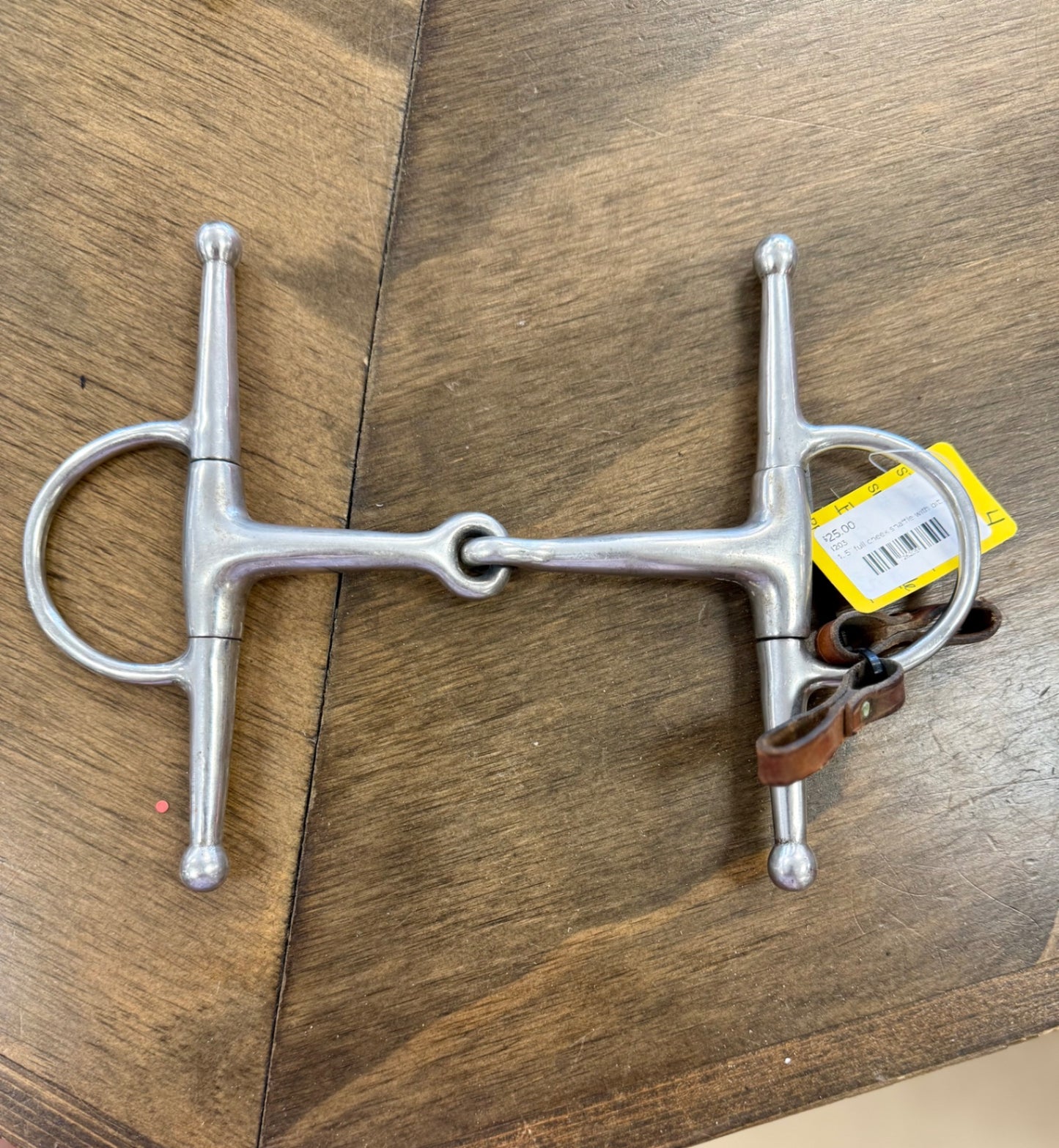 4. 5” full cheek snaffle with bit loops