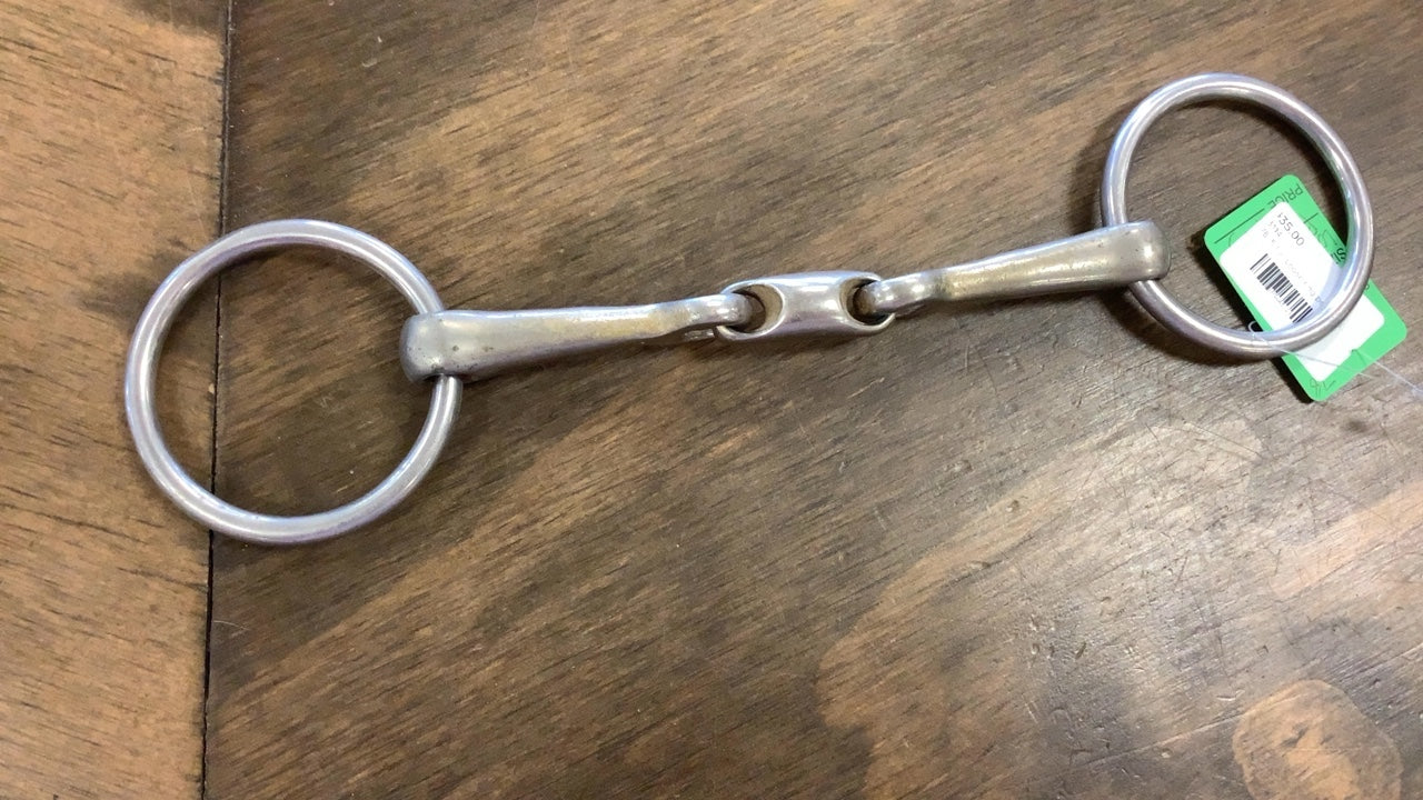 78. 5 ½” Loose ring peanut link snaffle