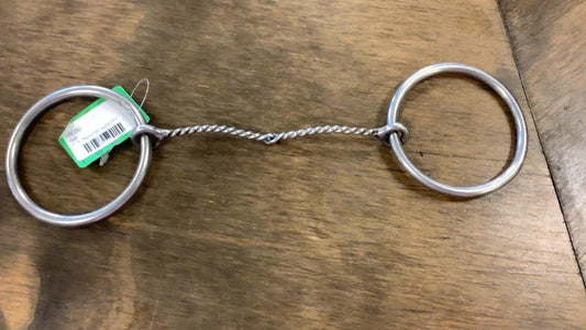 77. 5” Reinsman super thin twisted wire snaffle bit