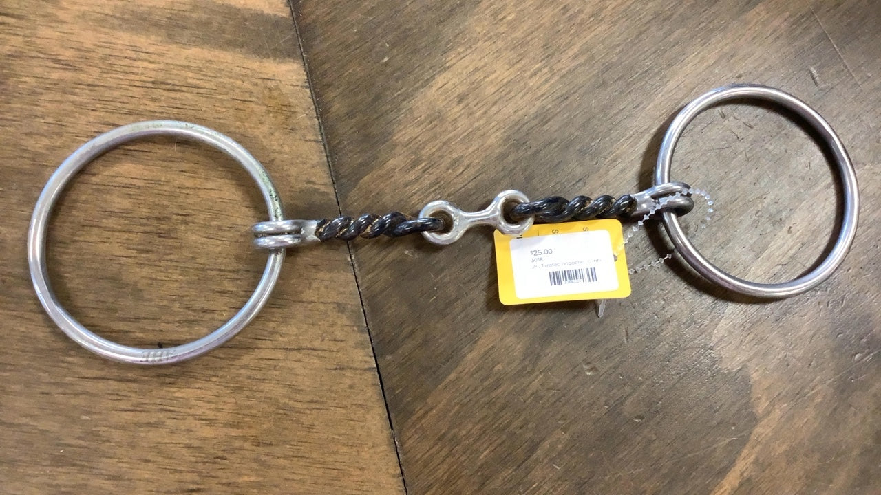 24. Twisted dogbone “o” ring snaffle