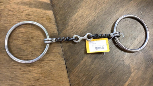 24. Twisted dogbone “o” ring snaffle