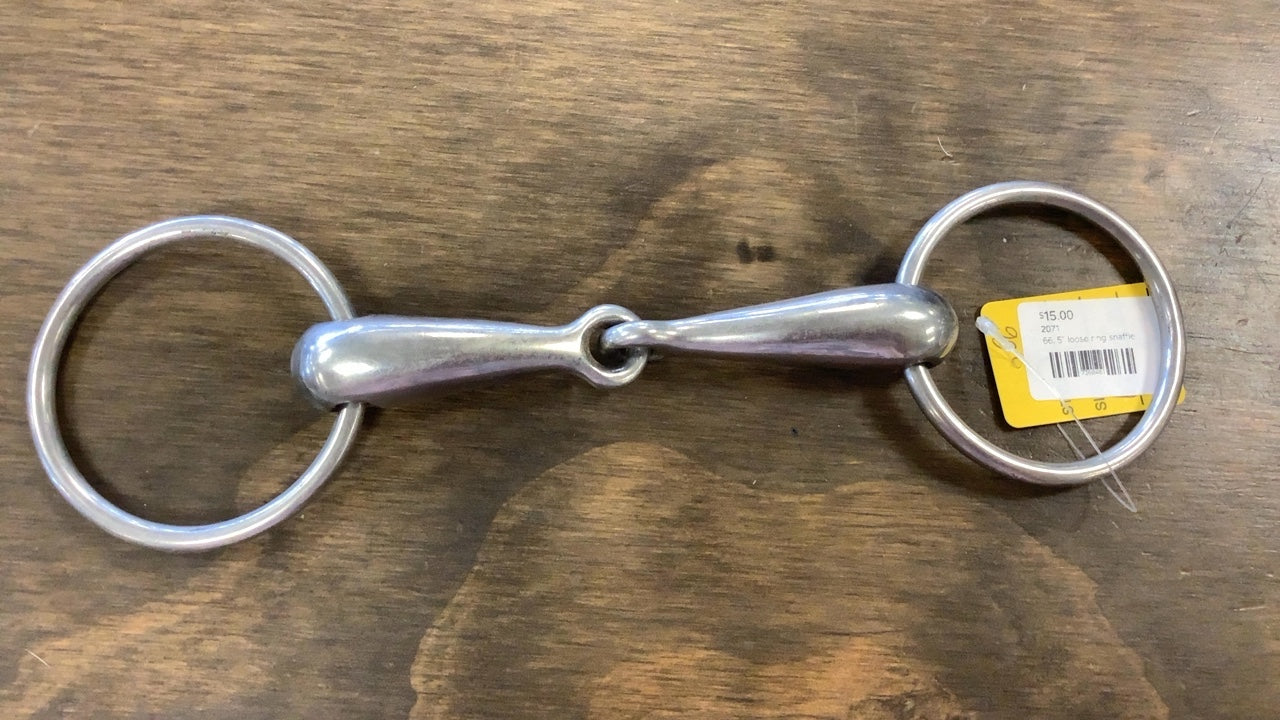 66. 5” loose ring snaffle