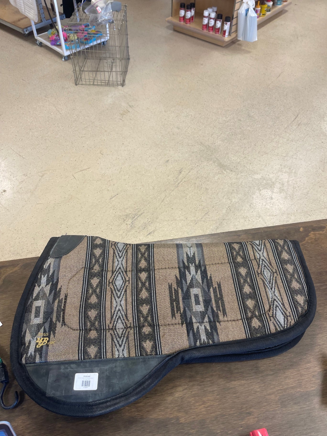 94. 28" Tan/black SW neoprene contour pad, Imus 4 beat, ($200)