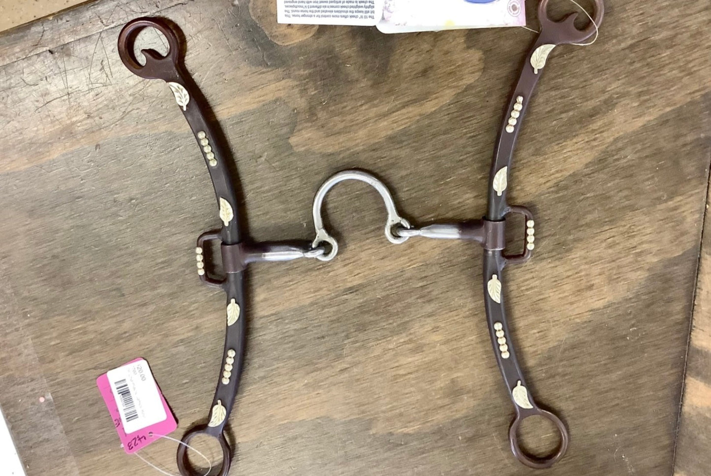 79. Charmayne James shank bit w/smooth half moon port