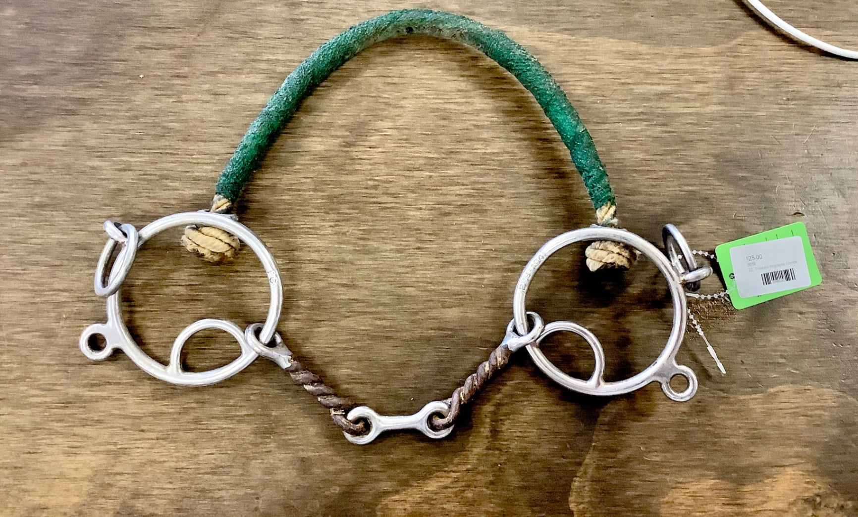 22. Twisted dogbone combo gag bit, missing chain