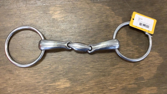 53. 5” loose ring peanut link snaffle