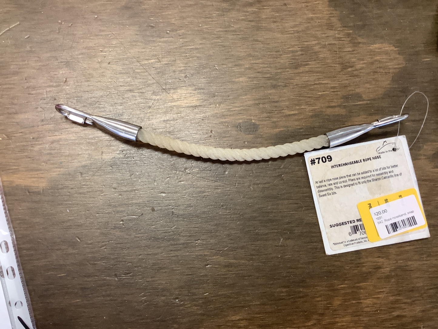 642. Rope noseband, snap on