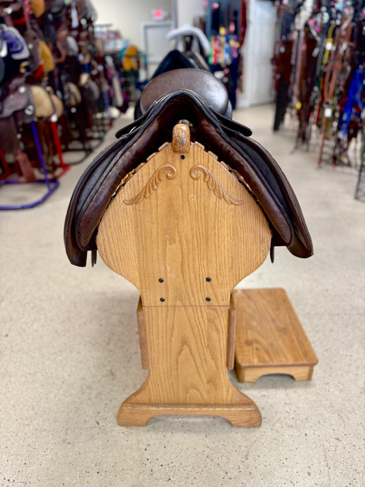 1. 17" Brown AP Med (No 3) Tree Saddle, County 