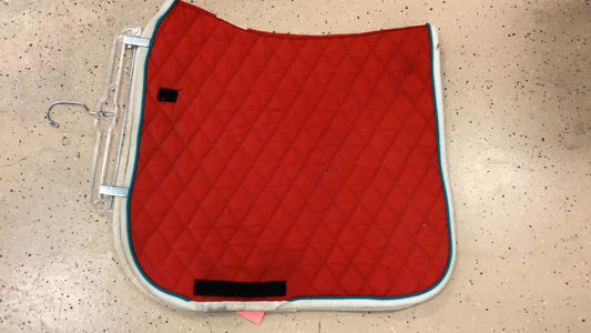 88. Red dressage pad
