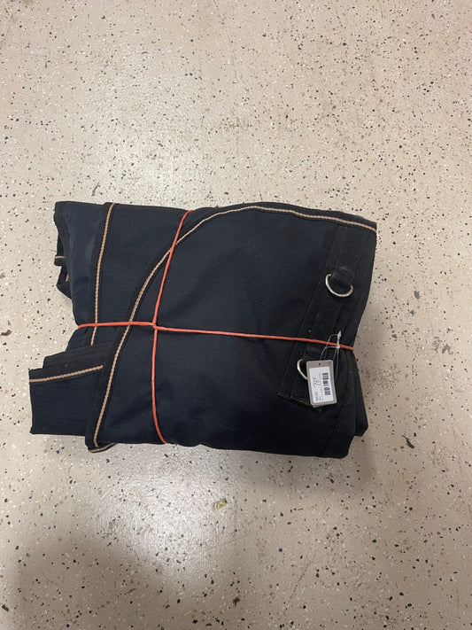 44. 78” black country pride turnout sheet, good condition