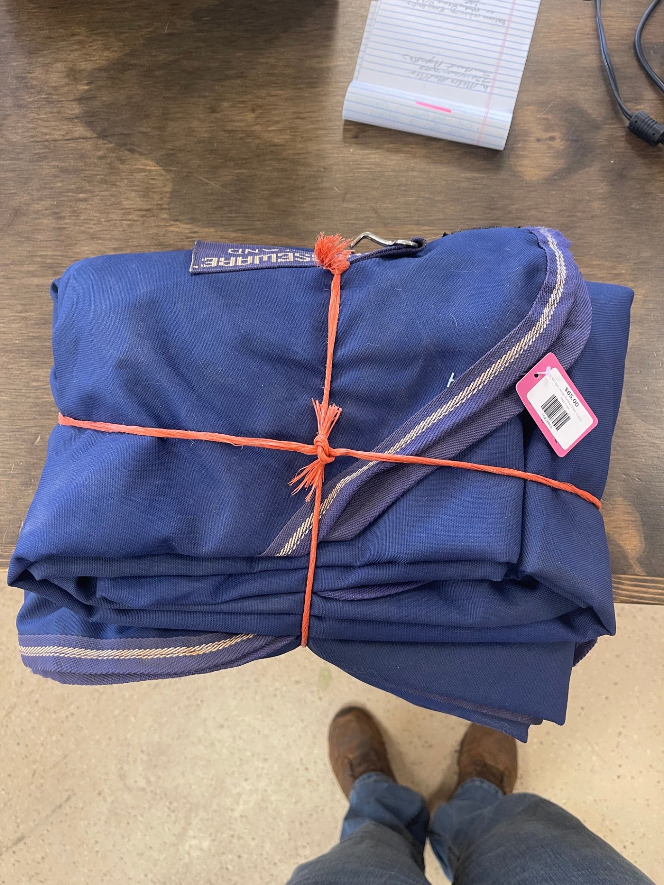 66. 84” Navy Amigo Turnout Sheet w/detachable neck cover