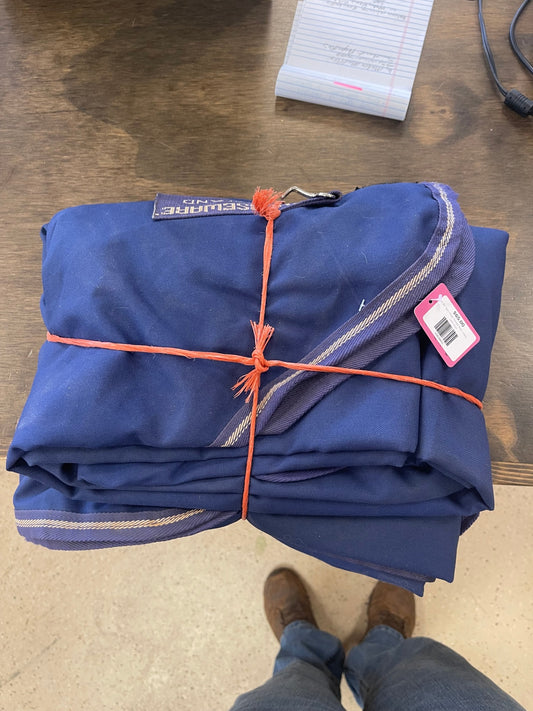 66. 84” Navy Amigo Turnout Sheet w/detachable neck cover