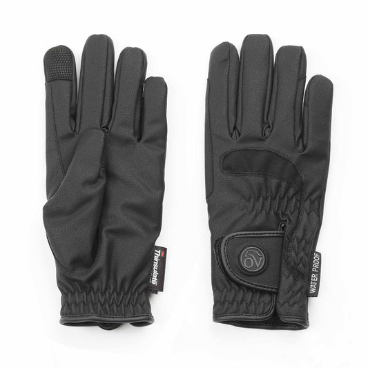 Ovation Black Leather Show Gloves