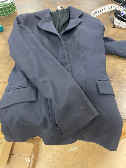 Lds 10 Navy starter show coat, Tuffrider  coats076