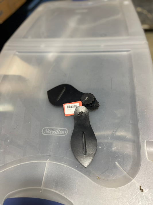 Western replacement black latigo and off billet keeper set, tackw030