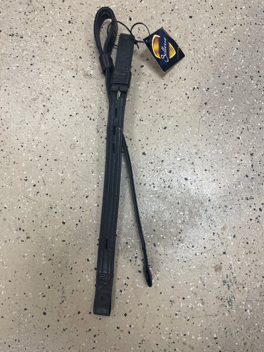 English Stirrup Webbers, T-bar Low Profile, 24" Dk Brown, tacke009