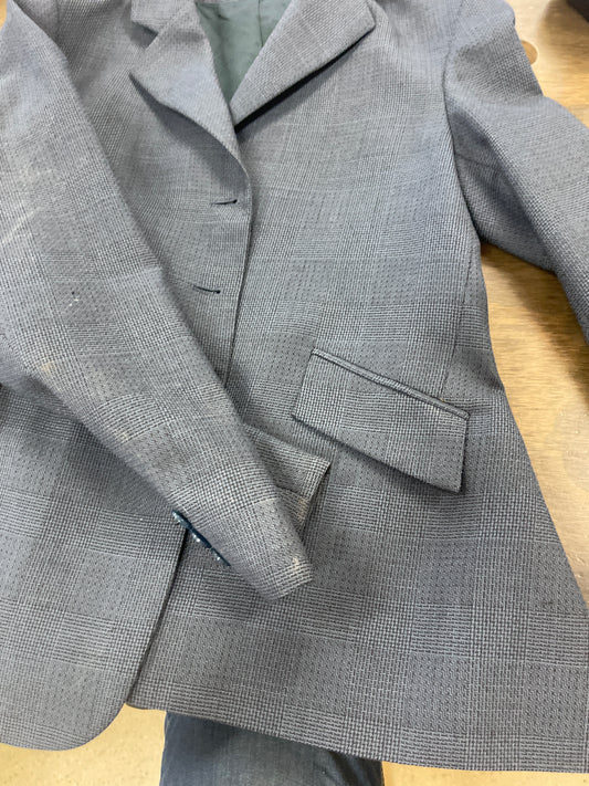 Kids 18R Grey houndstooth show coat, RJ Classics coats057