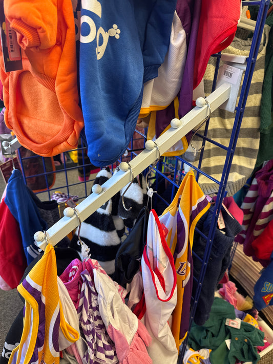 7 knob white Waterfall hook for gridwall