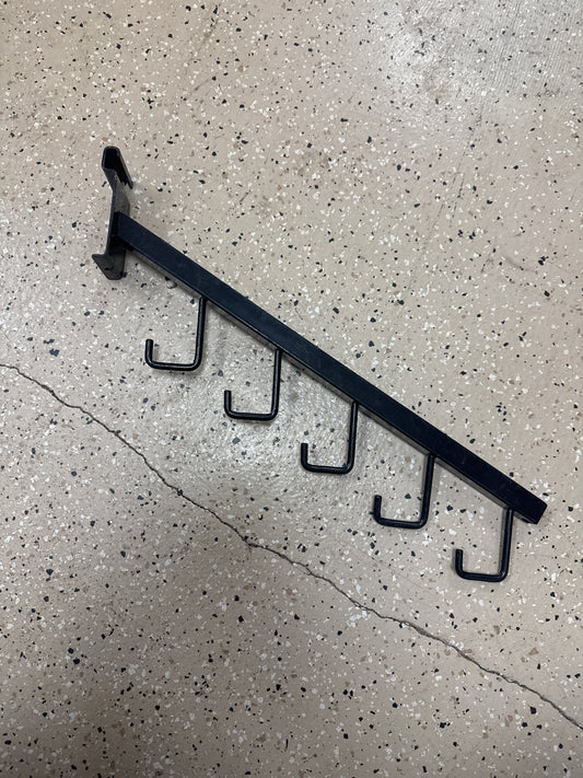 Black J hook Waterfall hook for gridwall