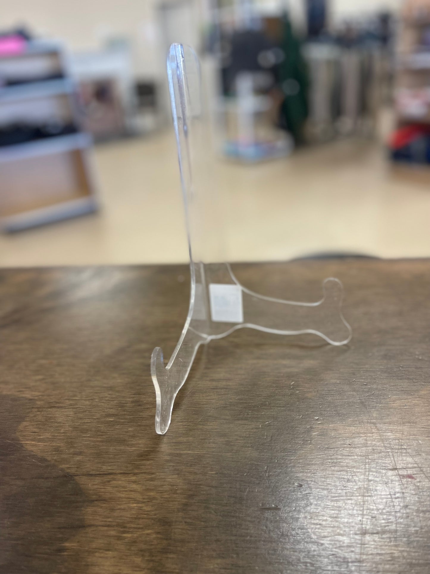 9" clear acrylic picture frame holder