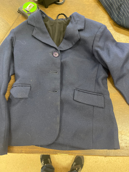 Kids 8 Navy starter show coat, Tuffrider, coats026