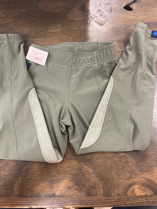 496. S/8 Olive Green Knee patch Irideon tights, pants100