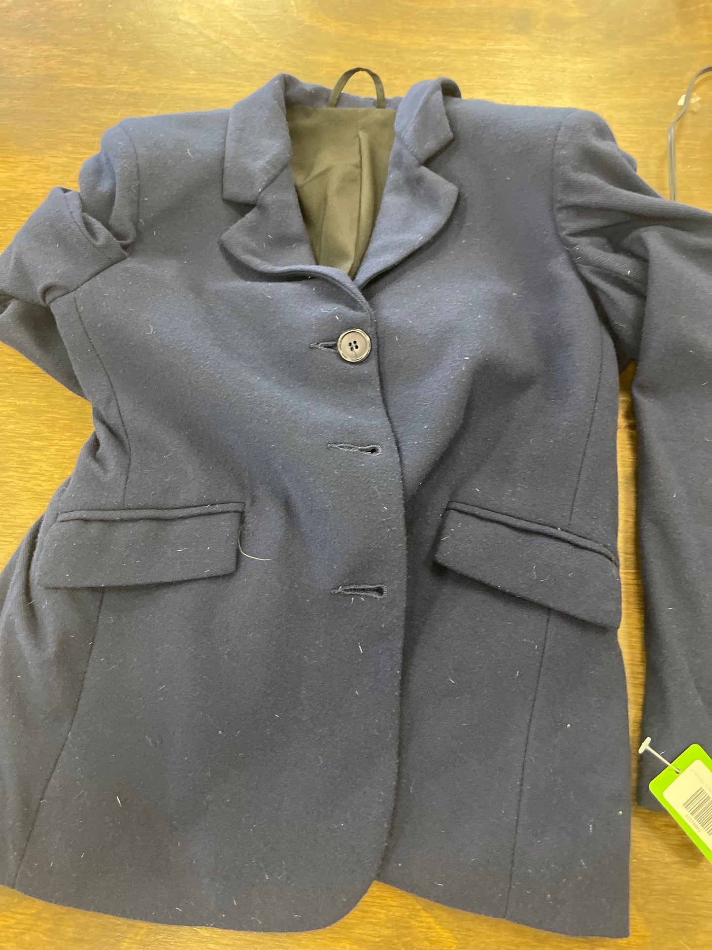 Kids 12 Navy Starter Show Coat, Tuffrider coats036