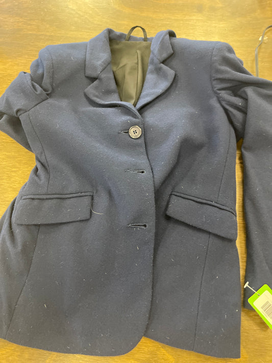 Kids 12 Navy Starter Show Coat, Tuffrider coats036