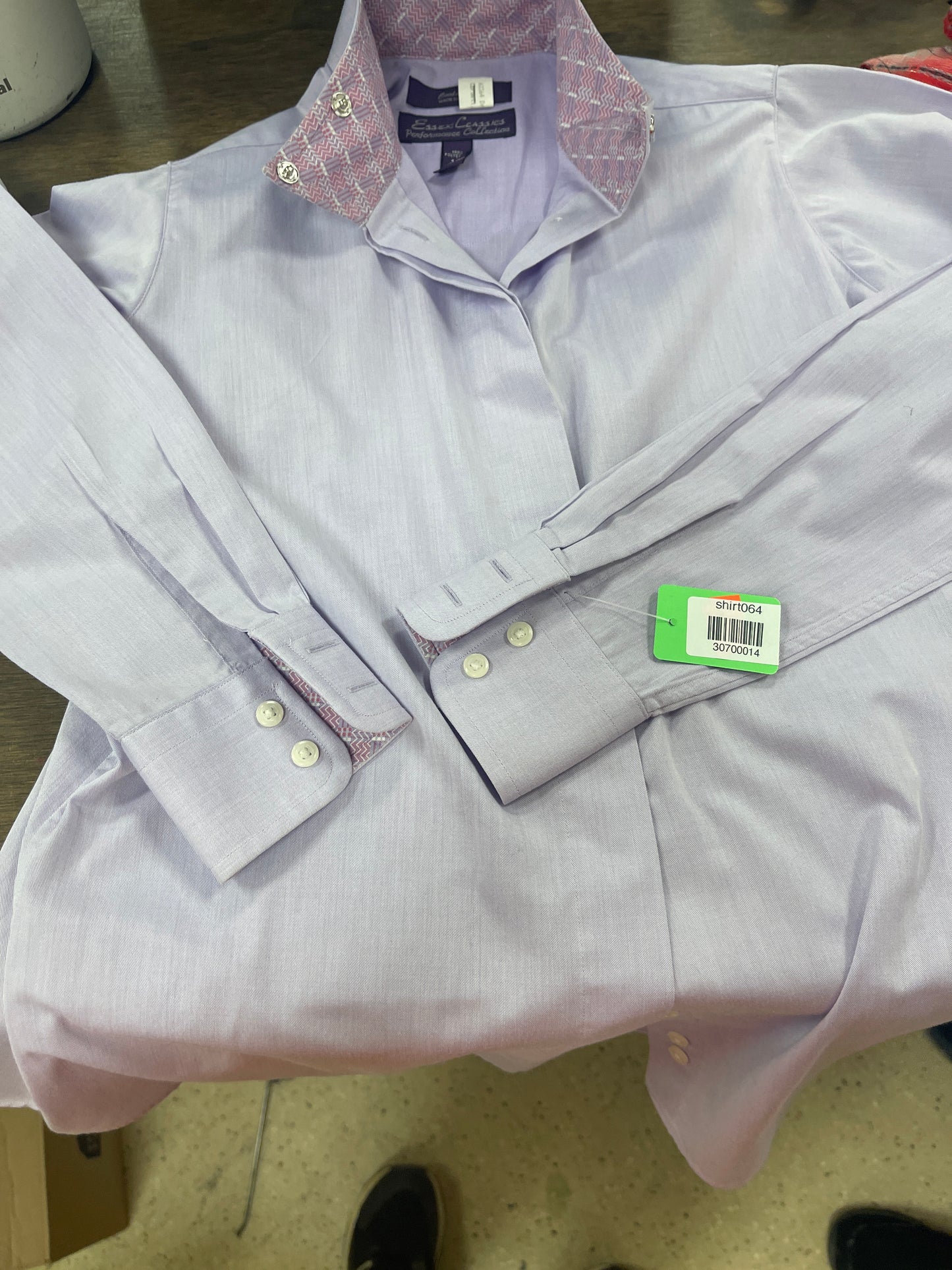 14. kids 14 lavender long sleeved show shirt, Essex, shirt064