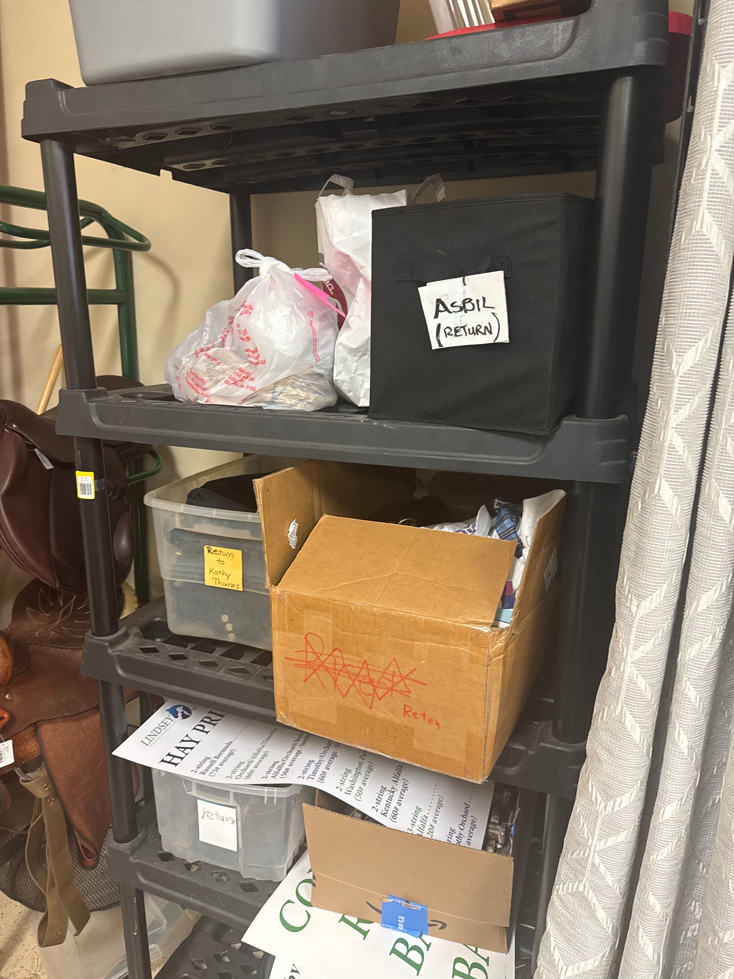 Plastic snap together racks, black