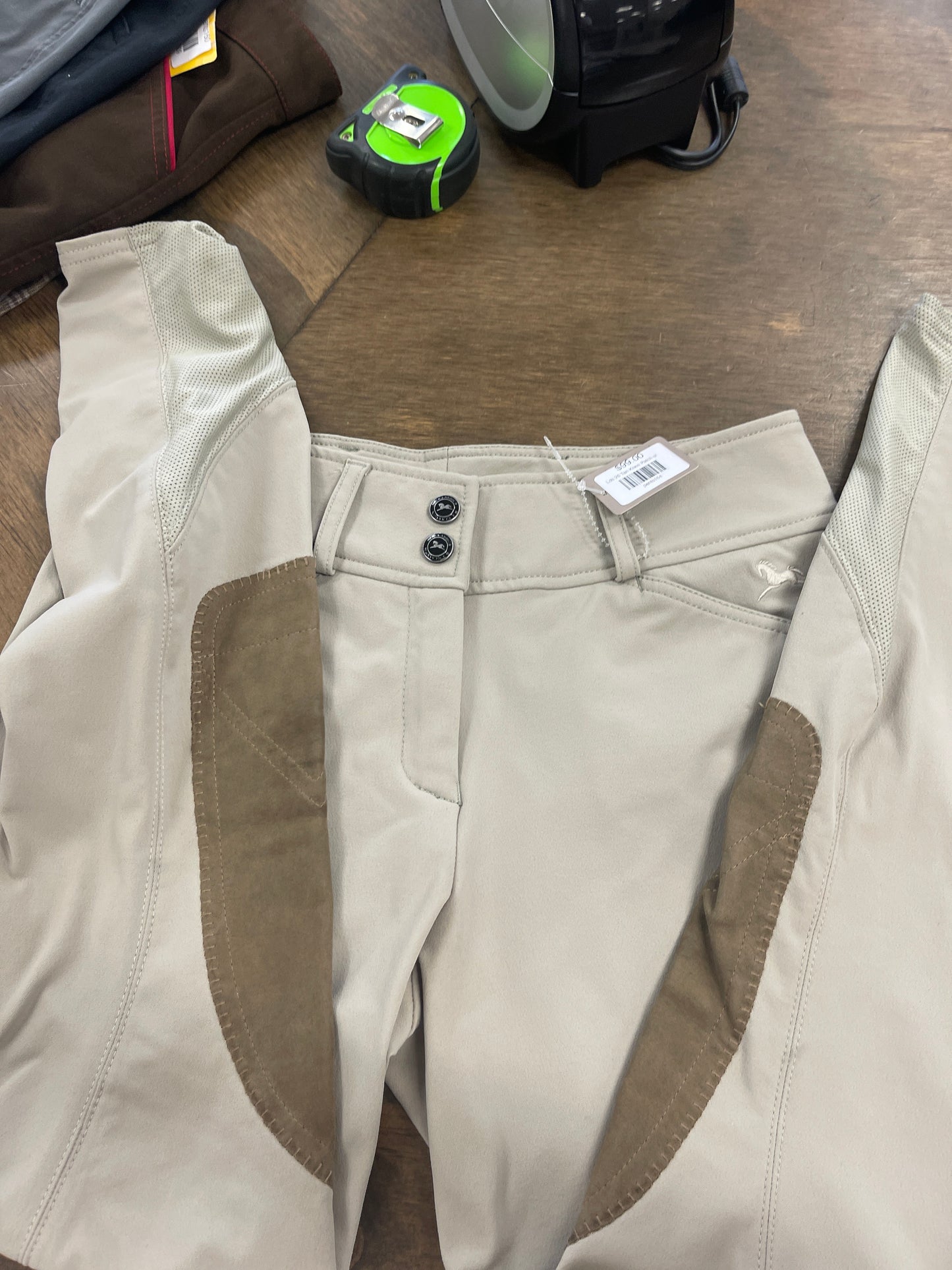 Lds 26 Tan Knee Patch show Breeches, RJ Classics pants164