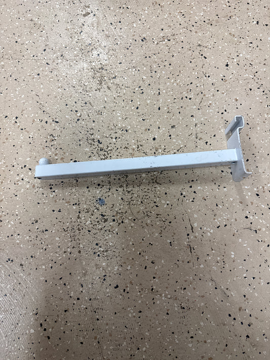 12" white faceout hook for gridwall