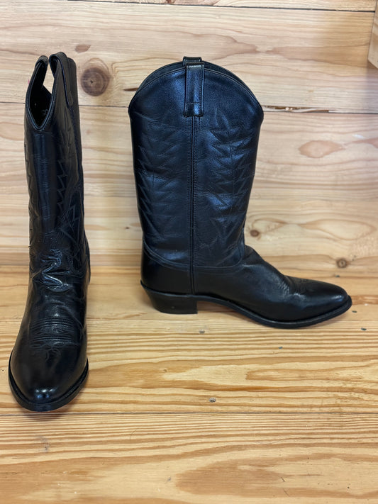 105. Sz 11 ladies Black western Shepler boots, wboots02