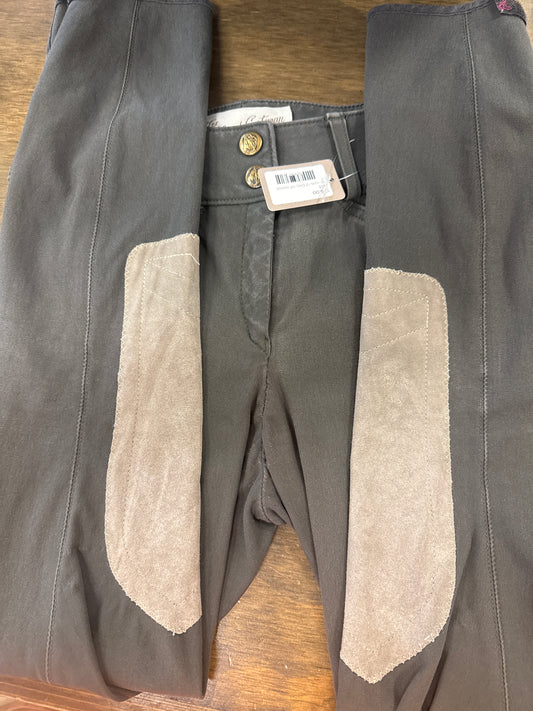 115. Kids 12 Grey Knee Patch breeches, Tailored sportsmen, pants088