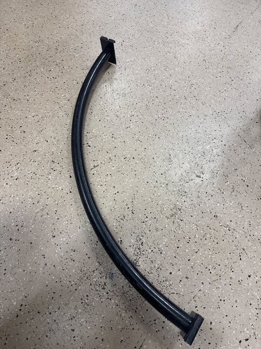 38" Black Curved hangrail for Gridwall corner