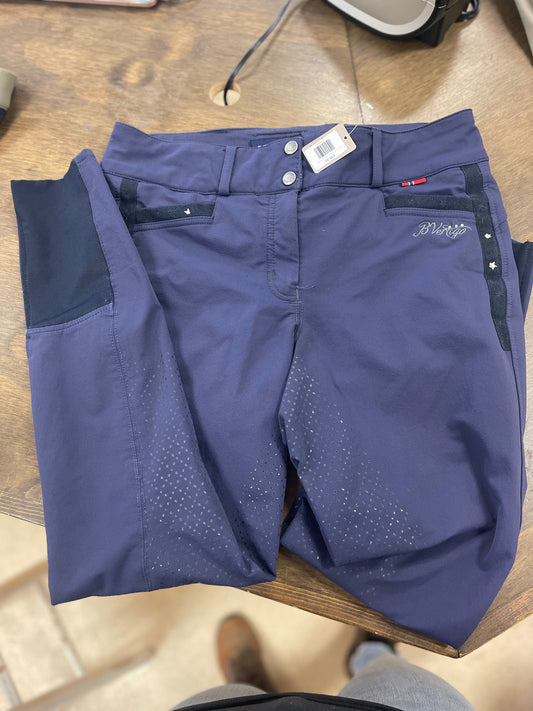 46. Lds 28 Navy silicone Full seat Breeches, B Vertigo, pants140