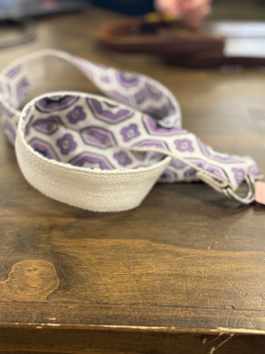 38. XL purple/white belt, equine couture, belts006