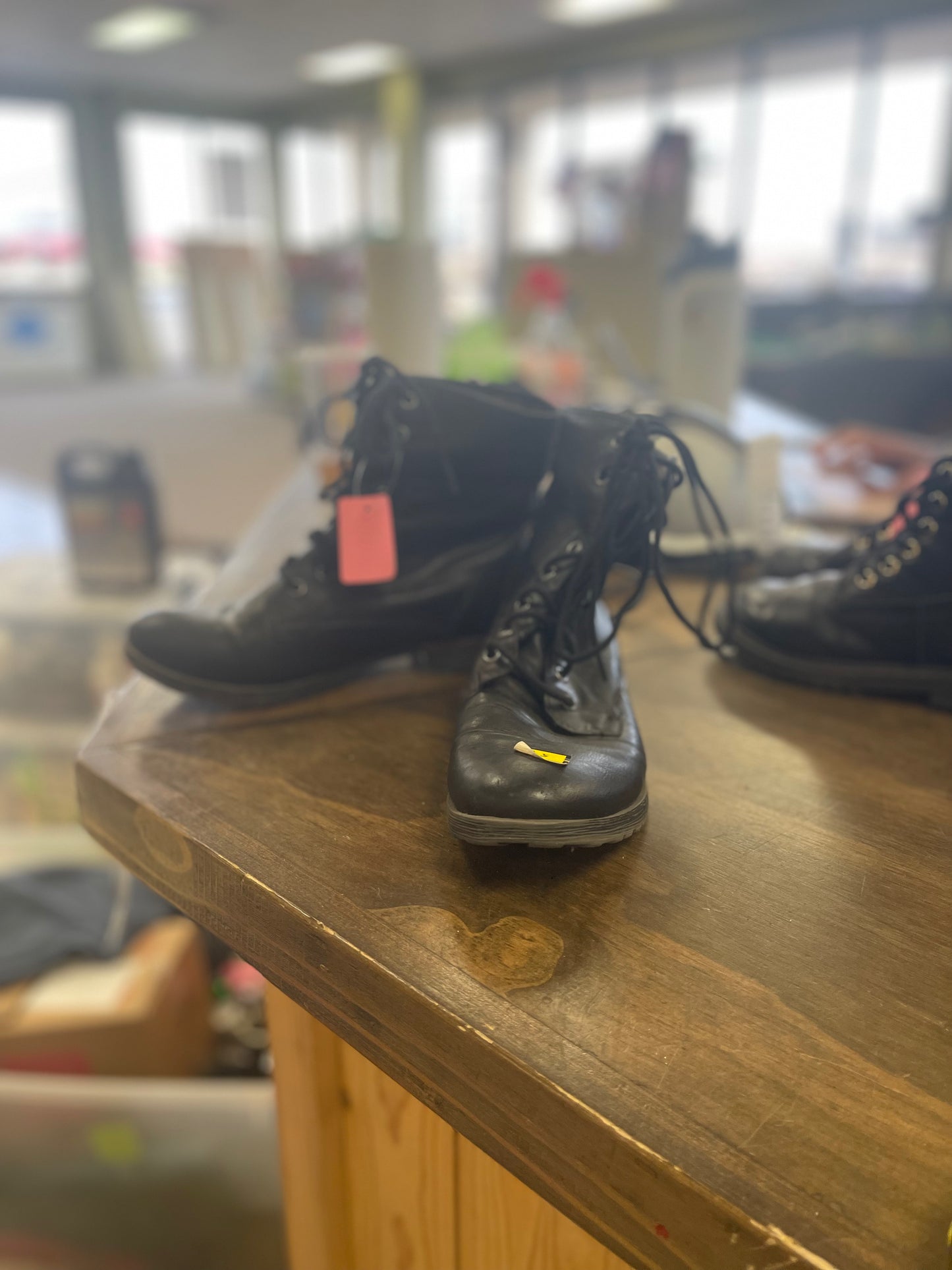 11. Lds 8.5 Black lace up paddock style boots, wboots12