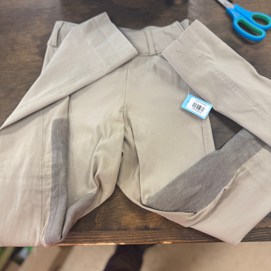 90. Kids 10 Tan Knee Patch Tailored Sportsmen jods, pants066