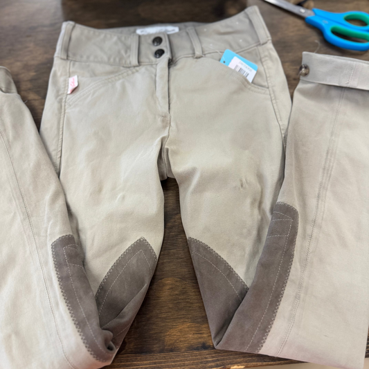 2. Kids 10 tan Knee Patch Jods Tailored Sportsman, pants068