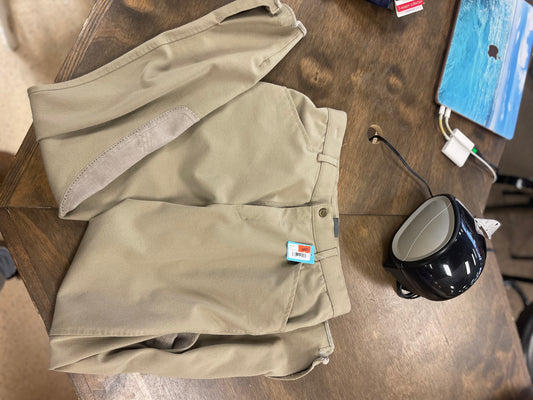 49. Mens 30L Tan Knee Patch Ovation show breeches, pants143