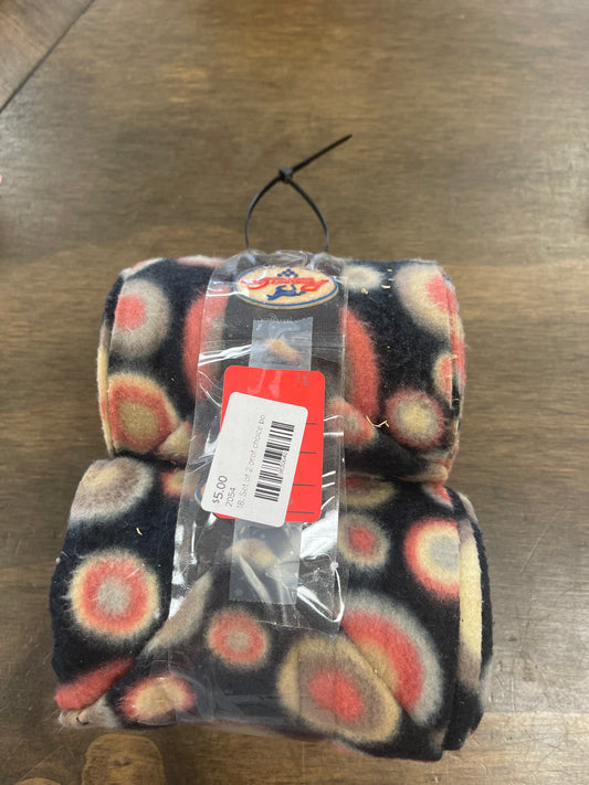 18. Set of 2 black/pink dots professional's choice polo wraps, Wraps007