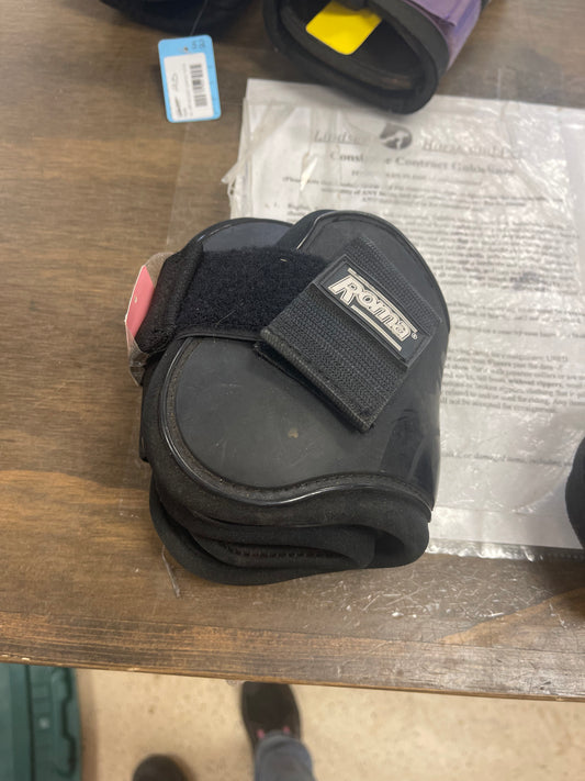461. L black rear/fetlock boots jump, Roma, Wraps017