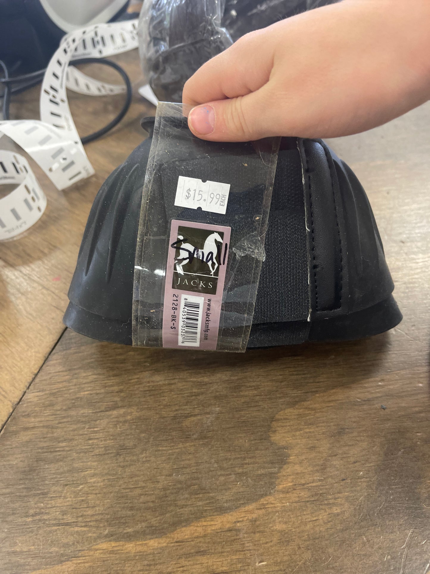 Bell Boots, Black Rubber, Jacks Wraps033/Wraps034