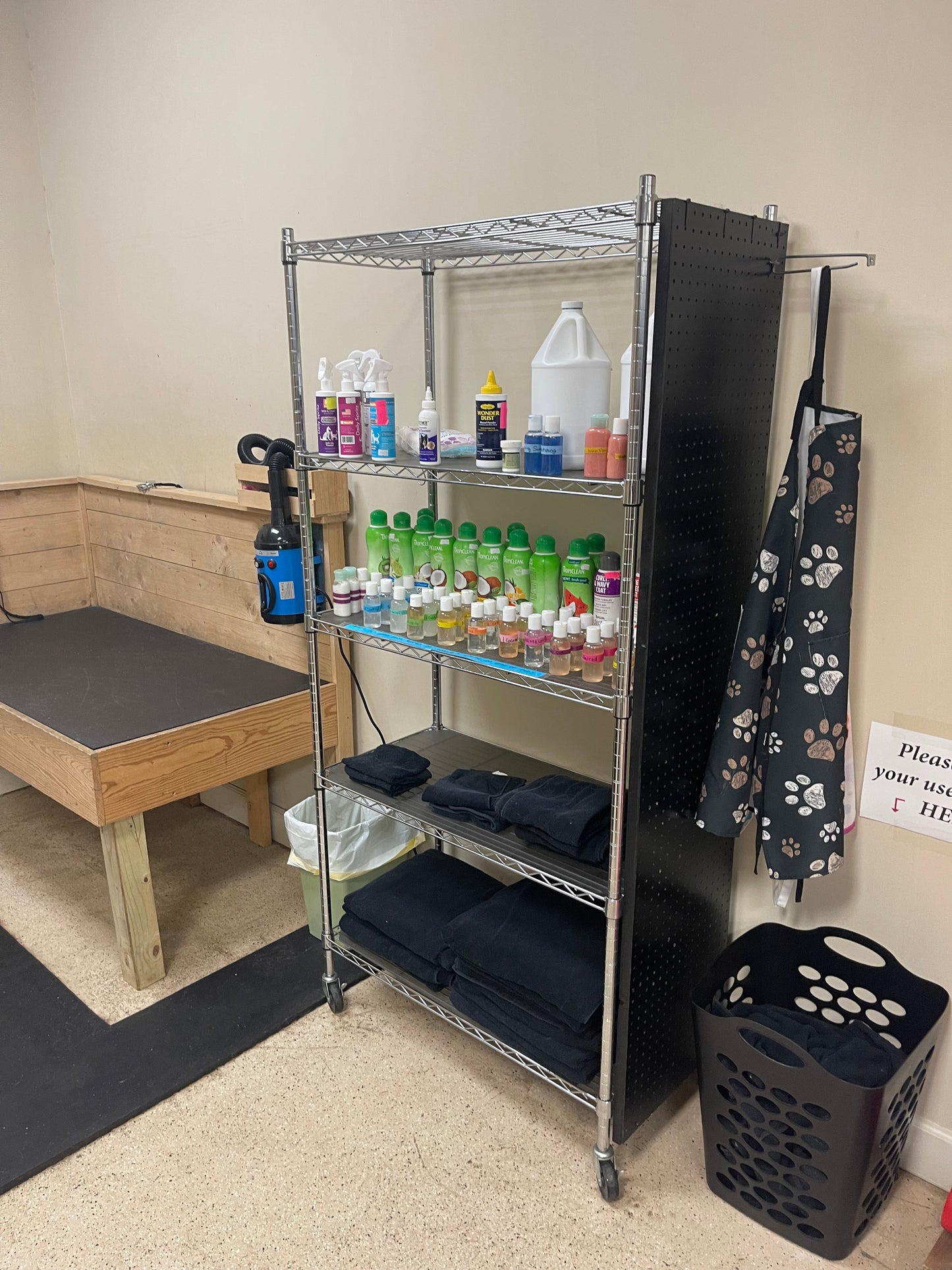 Custom made 2 bath dog wash station