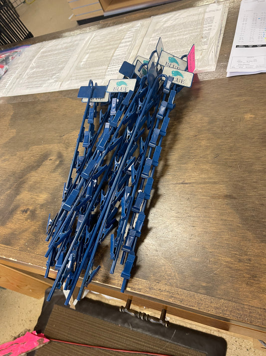 Blue Strip clips 17" long